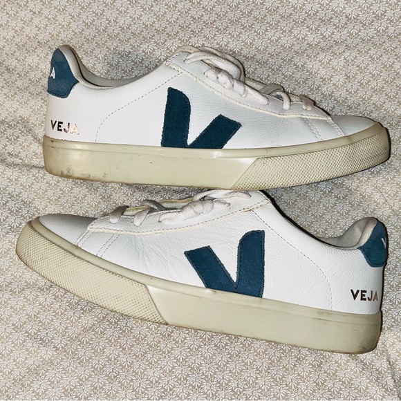 Veja Campo Leather & suede Sneakers sz 7 - Picture 3 of 10